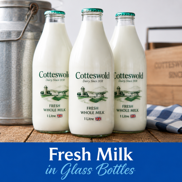 Fresh Milk in Returnable Glass Bottles